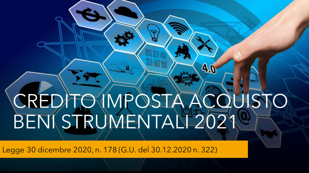 Credito d’imposta per gli investimenti in nuovi beni strumentali